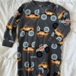 Just one you Carters zip-up fleece pajamas 18mo